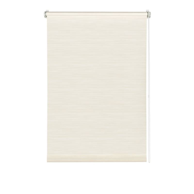 Gardinia EasyFix Rollo Dekor Streifen 120 cm x 150 cm Weiß-Beige von GARDINIA