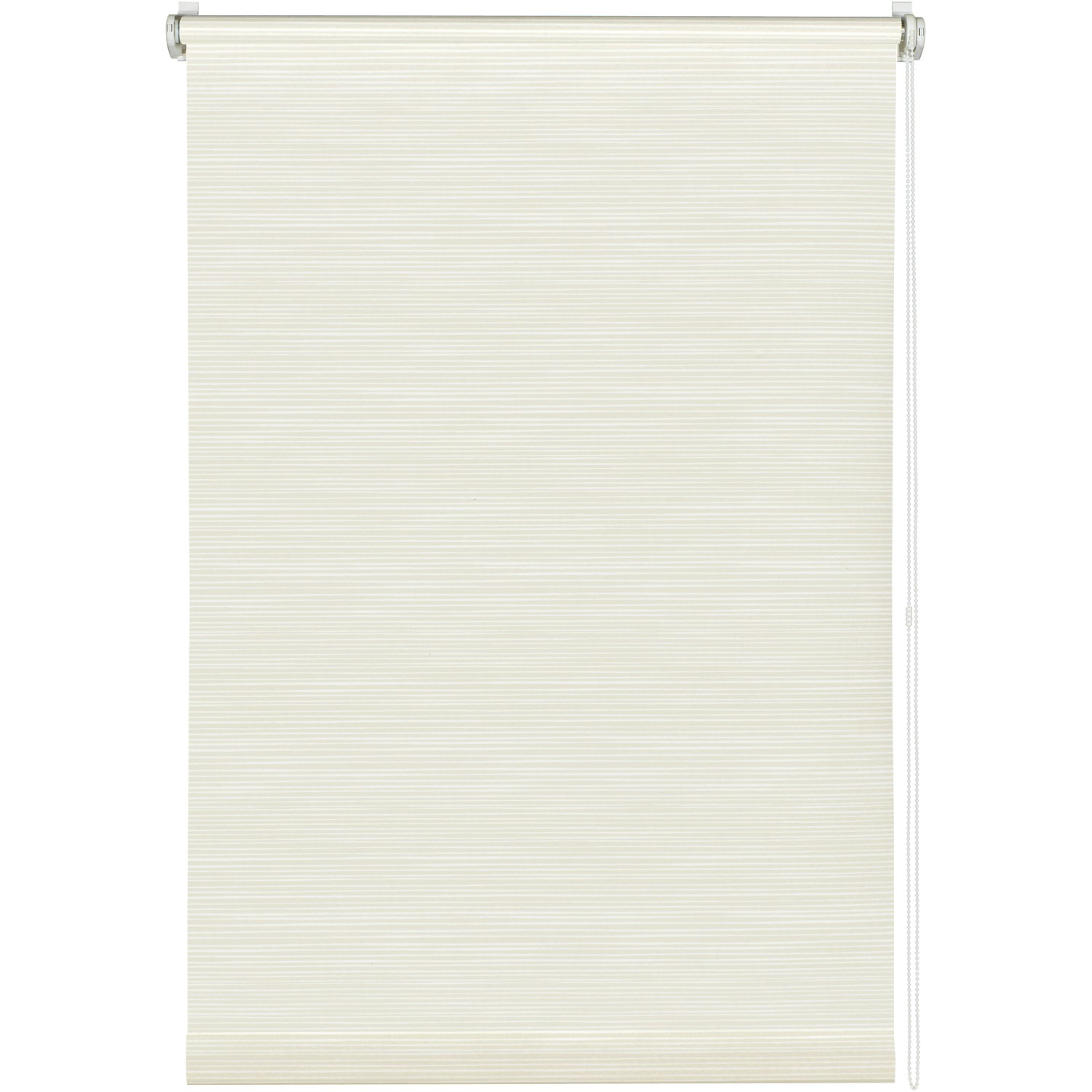 Gardinia EasyFix Rollo Dekor Streifen 75 cm x 150 cm Weiß-Beige von GARDINIA