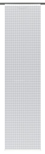 Gardinia Flächenvorhang Stoff Digitaldruck Hahnentritt grau 60 x 245 cm von Gardinia