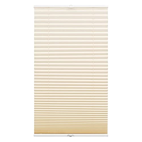 GARDINIA Plissee Concept Tageslicht, Blickdichtes Faltrollo, Alle Montage-Teile inklusive, EASYFIX Plissee verspannt mit Zwei Bedienschienen, Beige, 40 x 130 cm (BxH) GARDINIA Plissee Concept Tageslicht, Blickdichtes Faltrollo, Alle Montage-Teile inklusive, EASYFIX Plissee verspannt mit Zwei Bedienschienen, Beige, 40 x 130 cm (BxH) von Gardinia