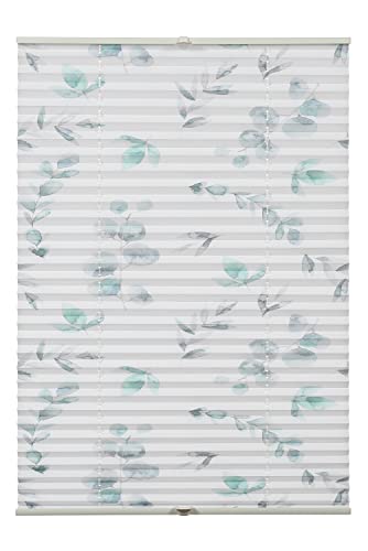 GARDINIA Concept Plissee zum Klemmen oder Kleben, Blickdichtes Faltrollo, Lichtdurchlässig, Alle Montage-Teile inklusive, Höhenverstellbar, Zweig-Muster, Weiß, 70 x 130 cm (BxH) GARDINIA Concept Plissee zum Klemmen oder Kleben, Blickdichtes Faltrollo, Lichtdurchlässig, Alle Montage-Teile inklusive, Höhenverstellbar, Zweig-Muster, Weiß, 70 x 130 cm (BxH) von Gardinia