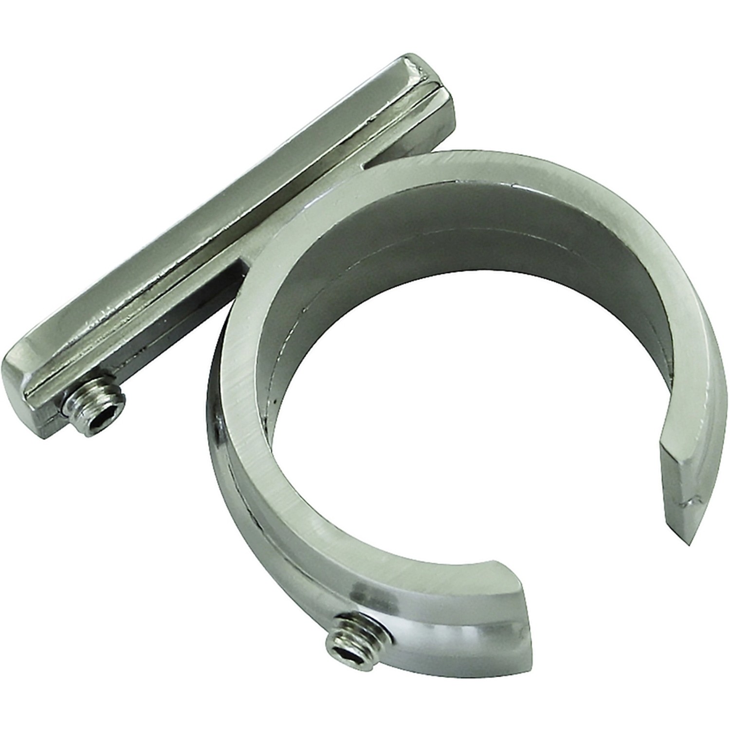 Gardinia Ring-Adapter Memphis für Universalträger Ø 16 mm Edelstahl-Optik von GARDINIA