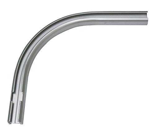 GARDINIA Rundbogen für Vorhangschienen-Verlängerungen/für 1-läufige Vorhangschiene, 90°-Winkel, Links, 12/13 cm, Aluminium, Weiß GARDINIA Rundbogen für Vorhangschienen-Verlängerungen/für 1-läufige Vorhangschiene, 90°-Winkel, Links, 12/13 cm, Aluminium, Weiß von Gardinia