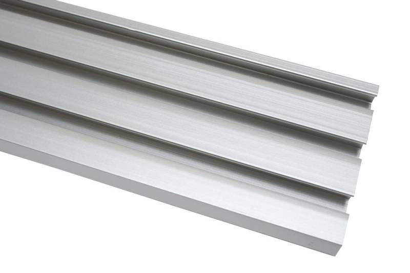 Gardinia Schiene für Flächenvorhang Atlanta silber, 210 cm, 3-läufig von GARDINIA