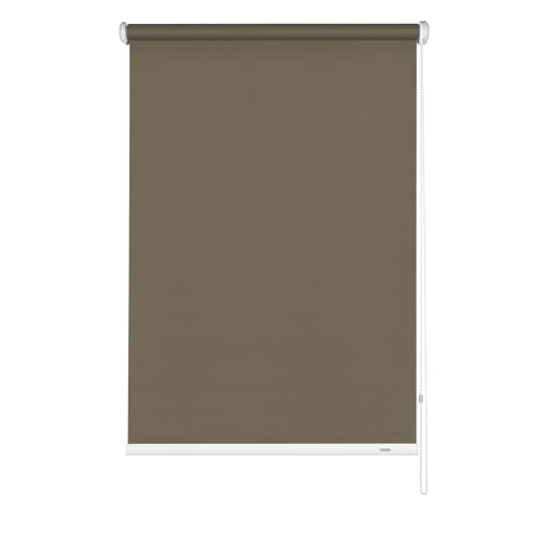 Gardinia 6341142180 Seitenzug-Rollo Abdunklung, abdunkelnd, Blickdicht, 142 x 180 cm, Mocca von Gardinia