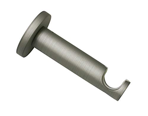 Gardinia Träger 1-Lauf offen für Ø 19 mm silber 9 cm, Metall von Gardinia