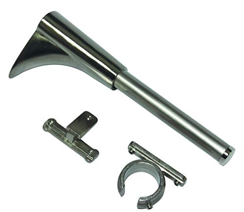 Gardinia Universal Träger 1-und 2-Lauf für Ø 16 mm edelstahl-optik 15 cm, Metall von Gardinia