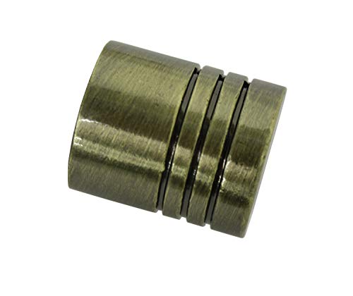 Endstück Zylinder für Ø 16 mm Messing-antik 2,6 von Gardinia