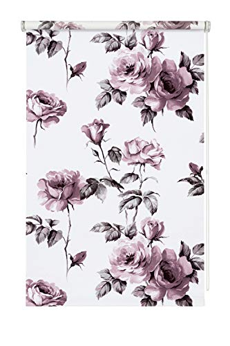 Wohnidee 39-0310 Rollo Tageslicht Rose zum zum Klemmen, Kleben oder Schrauben, Blickdicht, Alle Montage-Teile inklusive, Weiß, 80 x 210 cm (BxH) von Gardinia