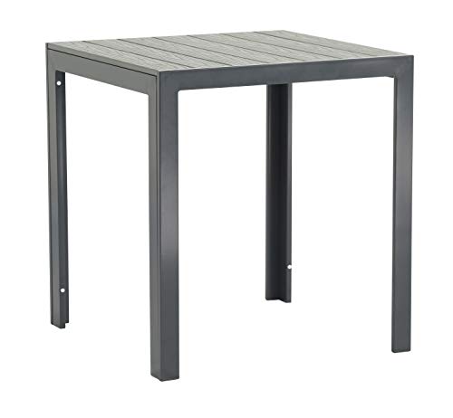 Aluminium Gartentisch Soul 60x60 anthrazit mit Nonwood Tischplatte, absolut wetterfest von Gardissimo