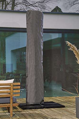 Gardissimo Atmungsaktive, frostbeständige und wasserdichte XXL Schutzhülle "Premium 344448", mit Stab für einen Sonnenschirm bis 450 cm, 250 x 64 cm, von Gardissimo