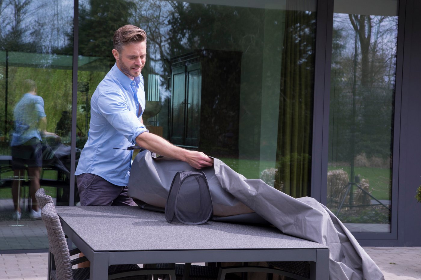 Gardissimo Gartenmöbel-Schutzhülle Schutzhüllen Abstandshalter für Gartentisch "Bobbin Premium 347616", Tischabdeckung für perfekte Belüftung Gardissimo Gartenmöbel-Schutzhülle Schutzhüllen Abstandshalter für Gartentisch "Bobbin Premium 347616", Tischabdeckung für perfekte Belüftung von Gardissimo