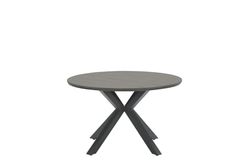 Gardissimo Gartentisch Esstisch Armati dunkel rund 148 cm, Tisch Aluminium Nonwood Wetterfest Outdoor anthrazit pflegeleicht von Gardissimo