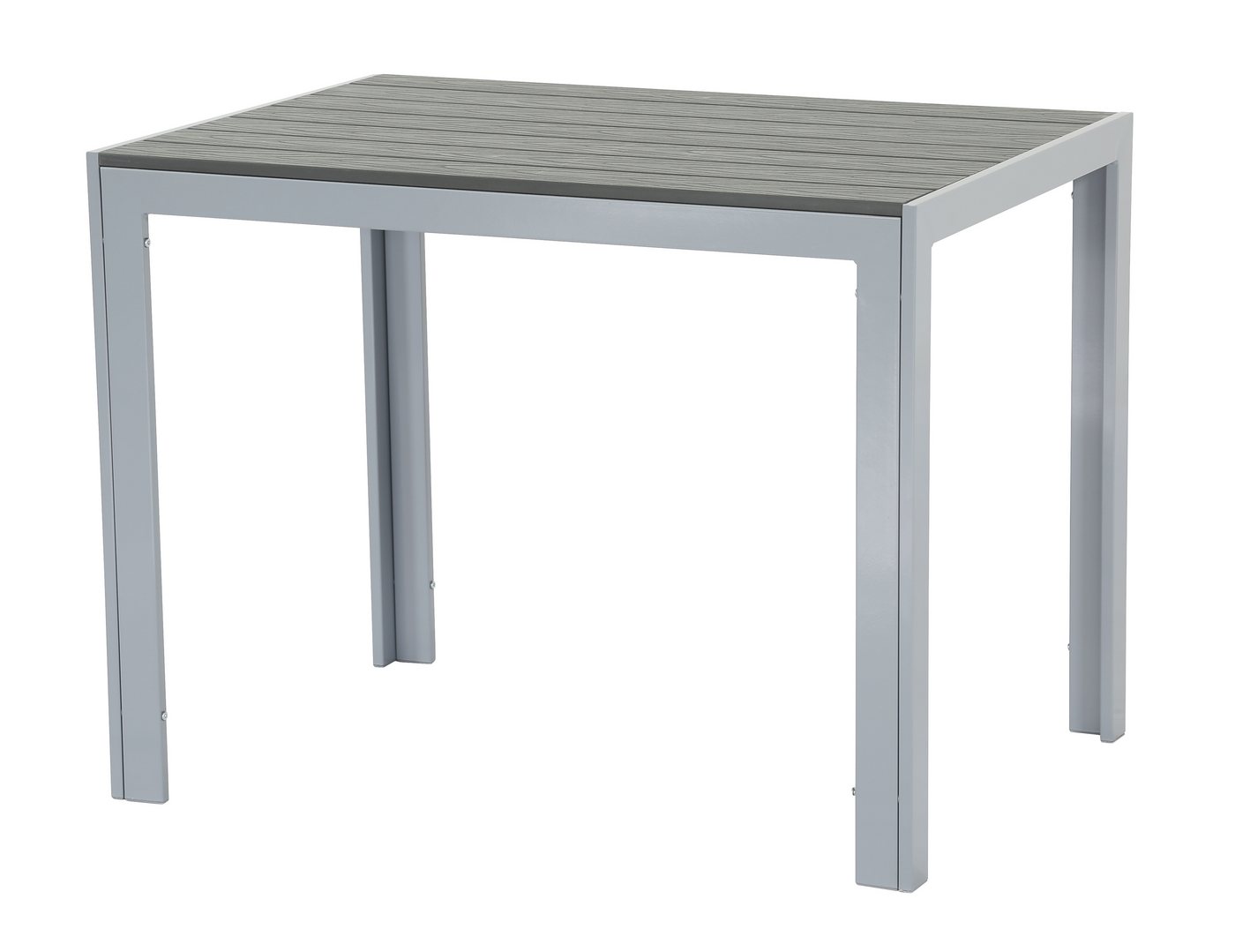 Gardissimo Gartentisch Soul Silber, Nonwood Aluminium 120 x 70 cm, Holz-Look von Gardissimo