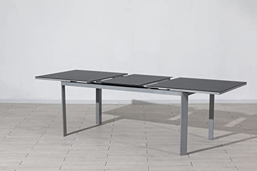 Gardissimo Luxus XL Keramik Ausziehtisch Dia Silber mit synchroner Auszugautomatik, 180/240 x 90 cm von Gardissimo