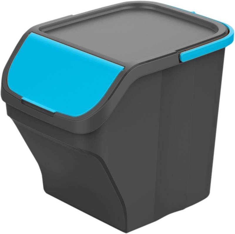 Gardissimo Mülltrennsystem Stack blau Mülleimer Mülltrenner Abfalleimer Müllsortierer 25 Liter, 25 Liter Fassungsvermögen / stapelbar von Gardissimo