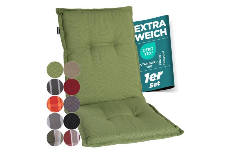 Gardisun Auflagekissen Gartenstuhlauflagen Polyacryl 8cm Dick, (1 St., 1 er Set), extra dicke Polsterung von Gardisun