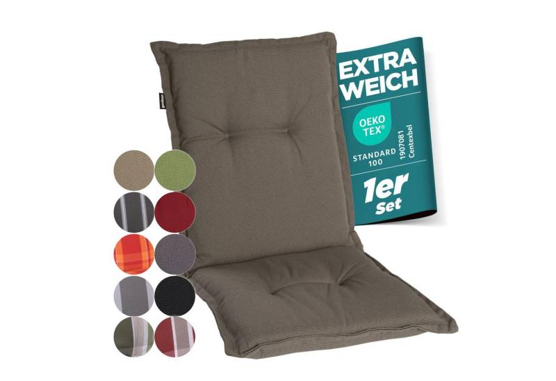 Gardisun Auflagekissen Gartenstuhlauflagen Polyacryl 8cm Dick, (1 St., 1 er Set), extra dicke Polsterung von Gardisun