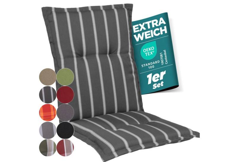 Gardisun Auflagekissen Gartenstuhlauflagen Polyacryl 8cm Dick, (1 St., 1 er Set), extra dicke Polsterung von Gardisun