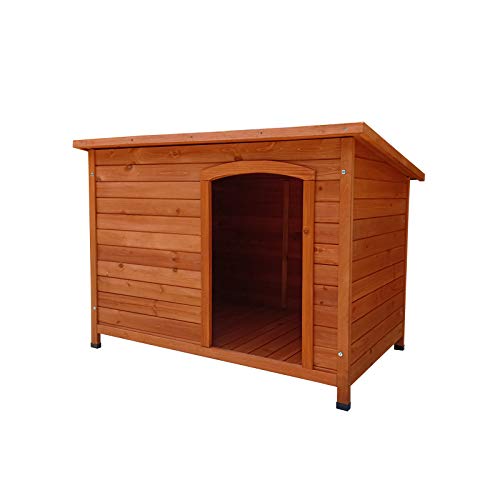 Gardiun Kleine Hundehütte Sugar 85 x 58 x 58 cm mit 1 Wasserdach und asphaltischer Abdeckung von Gardiun