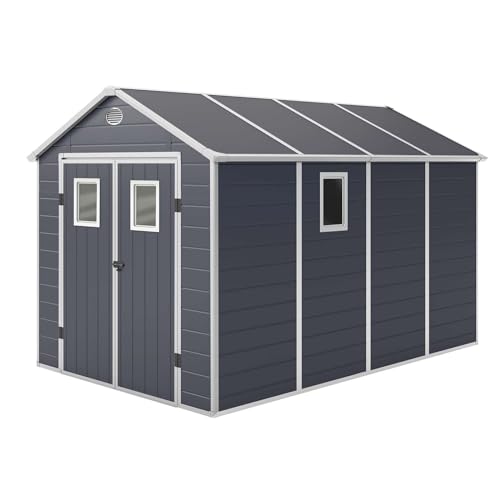 Gartenhaus Gardiun Zoe D 8,90 m² 242 x 368 x 239 cm mit anthrazitgrauem Boden von Gardiun