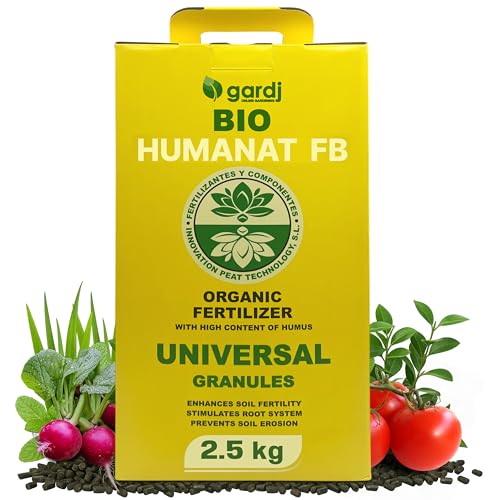 GARDJ - Organischer Universaldünger in Granulaten | Langzeit-Wirkung für gesunde Grünpflanzen, Blumen, Obst & Gemüse | 100% nachhaltiges Düngemittel | Erhältlich in 2.5kg, 5kg und 10kg (2,5 kg.) von Gardj