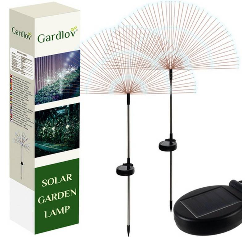 Gardlov LED Gartenleuchte Solar Gartenlampe Pusteblume, Beleuchtung, LED fest integriert, Voll geladen bis zu 10 Stunden Leuchtdauer, mit integriertem Akku von Gardlov