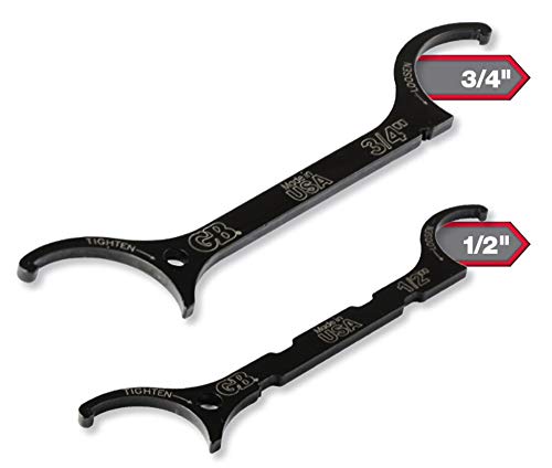 Gardner Bender LNW-KIT Locknut Wrench Kit, ½ & ¾ Inch, Loosen/Tighten Locknuts, Innovative Steel Construction fits UL Locknuts, 2 Pk. Bundle, Black von Gardner Bender