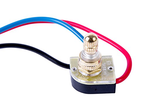 Gardner Bender gsw-68 Messing Rotary Switch, 6 A 125 VAC, Single Pole Dreifacher Werfen, off-on (P) -on (N) -on (N + P), Messing von Gardner Bender