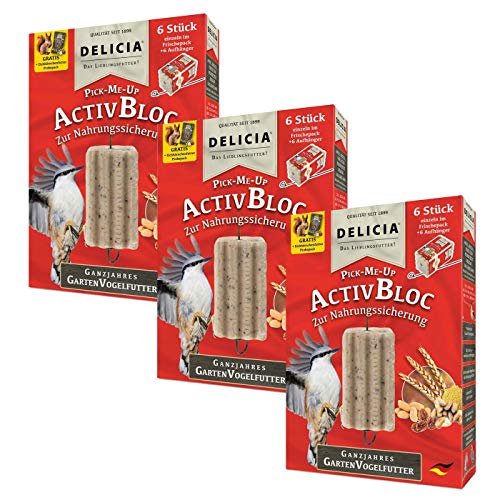 Gardopia Sparpaket Delicia Pick-ME-UP Activ-Bloc 3 x 6er-Pack von Gardopia