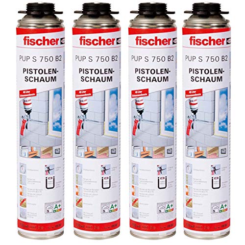Gardopia Sparpaket: Fischer Pistolenschaum 1K PUP S 750 B2 4 x 750 ml von Gardopia