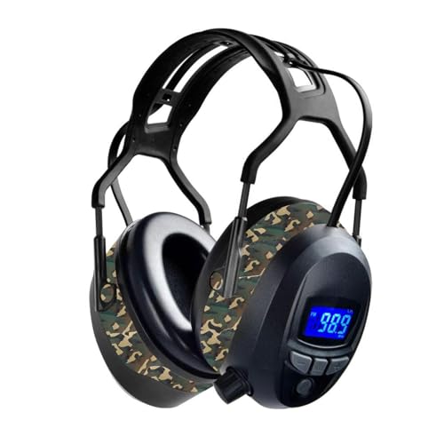 Gardtech Gehörschutz Ohrenschützer mit Bluetooth MP3 Sicherheitsohrschützer mit NRR 29dB Lärmschutzkopfhörer für Männer und Frauen Schutzkopfhörer zum Schießen und Mähen Tarnung von Gardtech