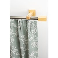 GARESA Gardinenschiene "Cubus, Quader Innenlauf", 1 läufig-läufig, Wunschmaßlänge, Innenlauf-Vorhanggarnitur, verlängerbar, Holz-Aluminium von Garesa