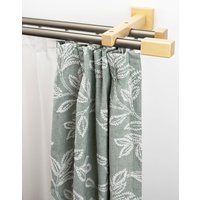 GARESA Gardinenschiene "Cubus, Quader Innenlauf" 2 läufig-läufig Wunschmaßlänge Innenlauf-Vorhanggarnitur, verlängerbar, Holz-Aluminium von Garesa