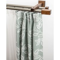 GARESA Gardinenschiene "Cubus, Quader Innenlauf", 2 läufig-läufig, Wunschmaßlänge, Innenlauf-Vorhanggarnitur, verlängerbar, Holz-Aluminium von Garesa