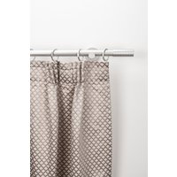 GARESA Gardinenstange "EASY" Ø 20 mm 1 läufig-läufig Wunschmaßlänge Vorhanggarnitur, verlängerbar, Endk. M. Streifen, Alu, mit Ringe von Garesa