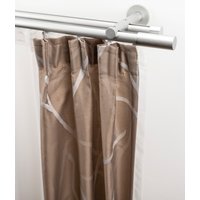 GARESA Gardinenstange "EASY" Ø 20 mm 2 läufig-läufig Wunschmaßlänge Vorhanggarnitur-Innenlauf, verlängerbar, Wandmontage, Aluminium von Garesa