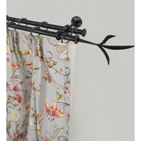 GARESA Gardinenstange "ESPERANCA" Ø 16 mm 2 läufig-läufig Wunschmaßlänge rustikale Vorhanggarnitur, verlängerbar, Endknopf Zweig, m. Ringe von Garesa