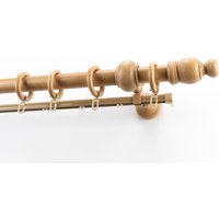 GARESA Gardinenstange "NOVA", 2 läufig-läufig, Wunschmaßlänge, Vorhanggarnitur Holz, verlängerbar, Wandmont.,mit Ringe/2 Lauf Gleiter GARESA Gardinenstange "NOVA", 2 läufig-läufig, Wunschmaßlänge, Vorhanggarnitur Holz, verlängerbar, Wandmont.,mit Ringe/2 Lauf Gleiter von Garesa