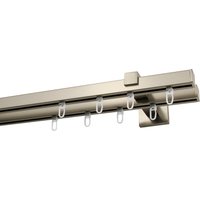 GARESA Gardinenstange "Nora" 2 läufig-läufig Wunschmaßlänge;Dübel;Endstücke;Gardinenstange;Gleiter;Montageanleitung;Schrauben;Träger;Verbindungsstück Vorhanggarnitur, einfache Montage an die Wand, verlängerbar, Kappe GARESA Gardinenstange "Nora" 2 läufig-läufig Wunschmaßlänge;Dübel;Endstücke;Gardinenstange;Gleiter;Montageanleitung;Schrauben;Träger;Verbindungsstück Vorhanggarnitur, einfache Montage an die Wand, verlängerbar, Kappe von Garesa