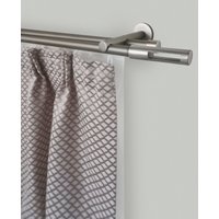 GARESA Gardinenstange "SEFRA" Ø 16 mm 2 läufig-läufig Wunschmaßlänge Vorhanggarnitur,Innenlaufgarnitur, verlängerbar, Endknopf Zylinder von Garesa