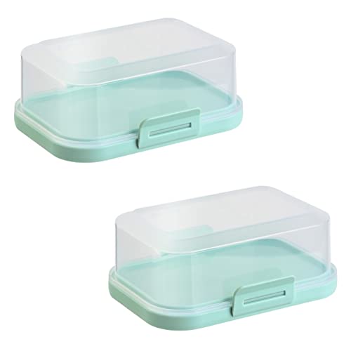 2x Hochwertige Stapelbare Butterdose mit Verschluss, Plastikdose für Butter, Perfekte Ordnung im Kühlschrank BPA-Frei Mehrzweck mint 2x Hochwertige Stapelbare Butterdose mit Verschluss, Plastikdose für Butter, Perfekte Ordnung im Kühlschrank BPA-Frei Mehrzweck mint von Gariella