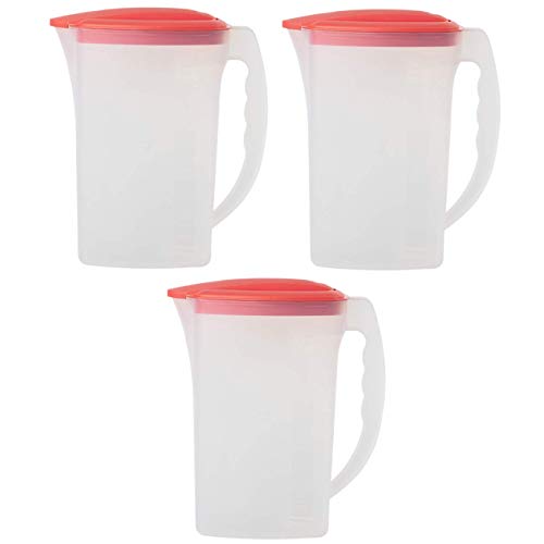 3x Saft Wasser Eistee Kanne Behälter Kühlschrankkrug Multifunktionsbox mit Deckel 2L Kunststoff 3x Saft Wasser Eistee Kanne Behälter Kühlschrankkrug Multifunktionsbox mit Deckel 2L Kunststoff von Gariella