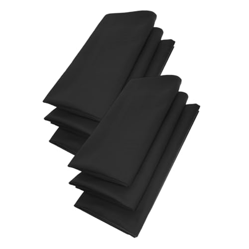 Gariella - 6er Set Stoffservietten mit Muster, Farbe: Schwarz, Mundservietten, Mundtuch, 100% Baumwolle, Größe: ca. 45 x 45 cm, waschmaschinenfest, vierseitig eingesäumt von Gariella