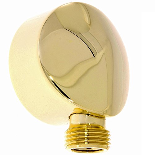 Design Wandanschlussbogen Anschlussbogen Brauseschlauchanschluss aus Messing in Gold Optik von Gariella
