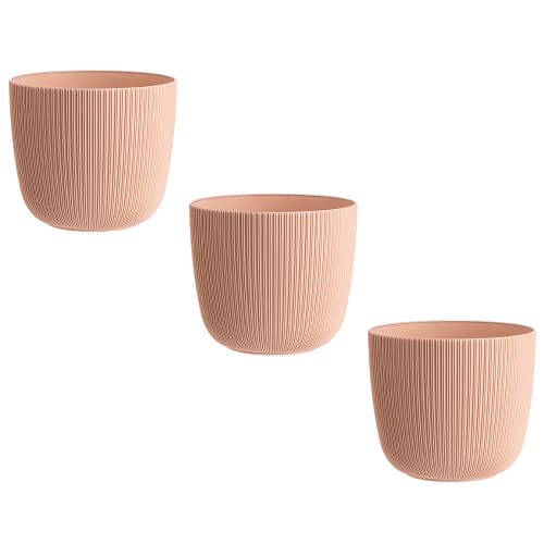 Gariella 3X apricot moderner Blumentopf mit Drainagesystem Pflanztopf-Kübel widerstandsfähig rund wetterfest Kunststoff Ø 18 cm Gariella 3X apricot moderner Blumentopf mit Drainagesystem Pflanztopf-Kübel widerstandsfähig rund wetterfest Kunststoff Ø 18 cm von Gariella