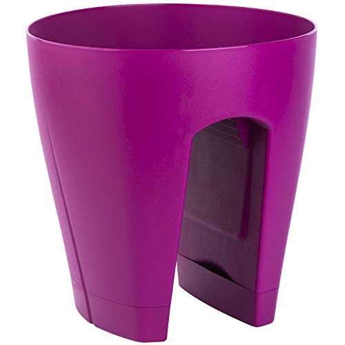 Gariella Blumentopf für Geländer Pflanztoop Blumenkasten Geländerkasten Balkonkiste für den Außenbereich lila 9L Gariella Blumentopf für Geländer Pflanztoop Blumenkasten Geländerkasten Balkonkiste für den Außenbereich lila 9L von Gariella
