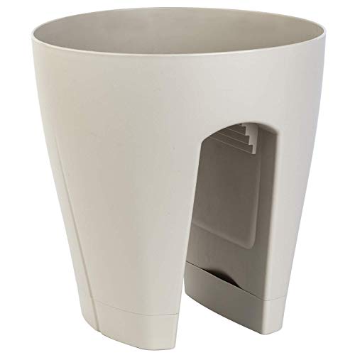 Gariella Blumentopf für Geländer Pflanztopf Blumenkasten für den Außenbereich 9l Geländerkasten in Sand-Beige Gariella Blumentopf für Geländer Pflanztopf Blumenkasten für den Außenbereich 9l Geländerkasten in Sand-Beige von Gariella