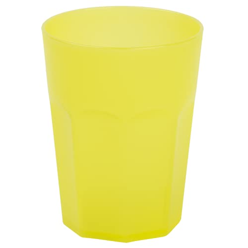Gariella Kunststoffbecher Gelb Trinkbecher Party-Becher Plastik Trink-Gläser Mehrweg 0,4l von Gariella