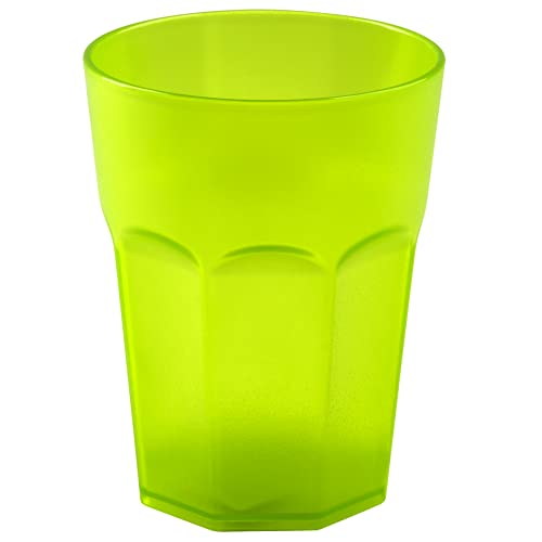 Gariella Kunststoffbecher Hellgrün Trinkbecher Party-Becher Plastik Trink-Gläser Mehrweg 0,4l von Gariella